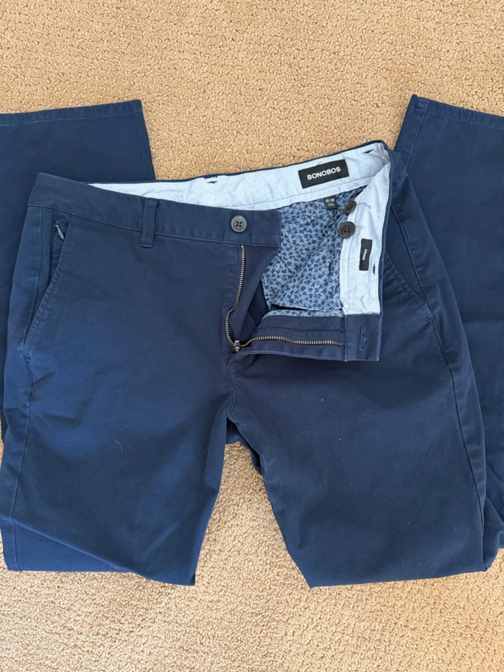 Bonobos Men's Dark Navy Stretch Chinos - 32x30